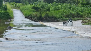 Voiture emportée au gué de Presqu'Île : l'automobiliste a pu rejoindre son domicile
