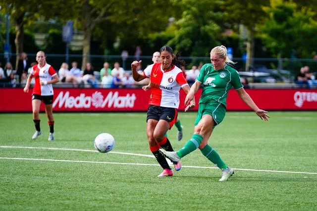 Vrouwen FC Groningen verzuimen te winnen op sportpark Goed Genoeg, druk op de topper van komende week