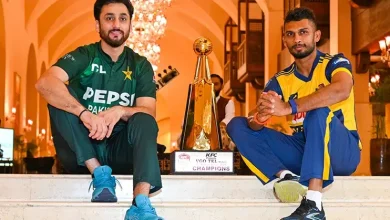 WATCH: Agha, Shanaka pose with Trophy ahead of tri-series final