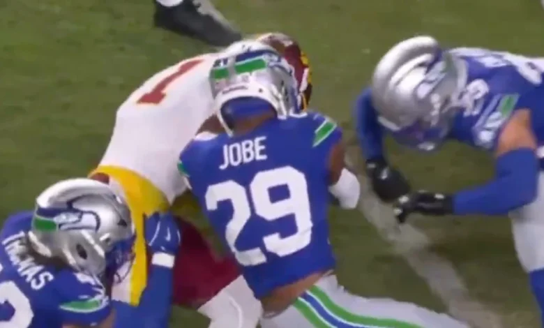 WATCH: Josh Jobe leaves game after nasty helmet hit from teammate