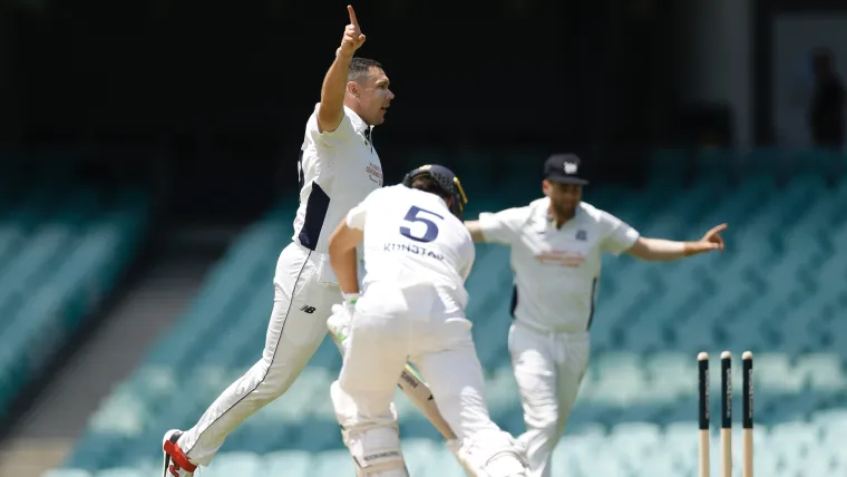 WATCH: Patient Sam Konstas dismissed by Scott Boland for second time in a month