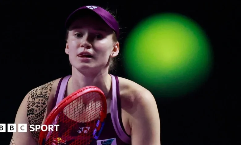 WTA Finals: Elena Rybakina completes group clean sweep with win over Ekaterina Alexandrova