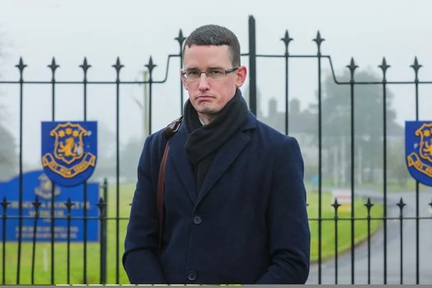 Wanted Enoch Burke comes out of hiding and goes to Wilson’s Hospital School