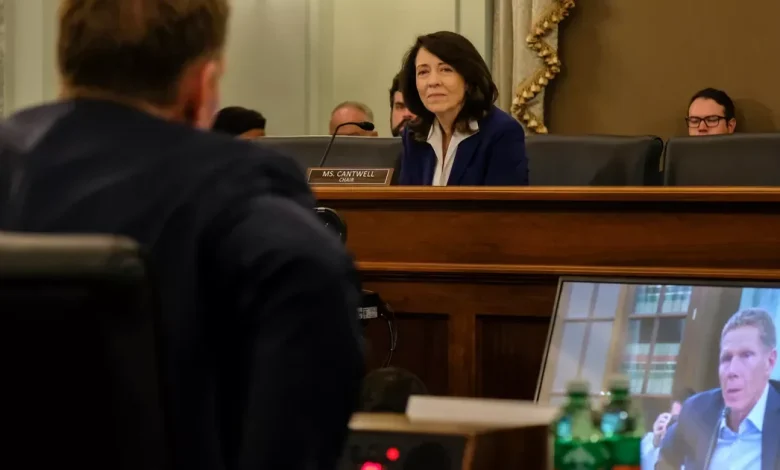 Washington Senator Maria Cantwell has collegiate sports cash in the crosshairs