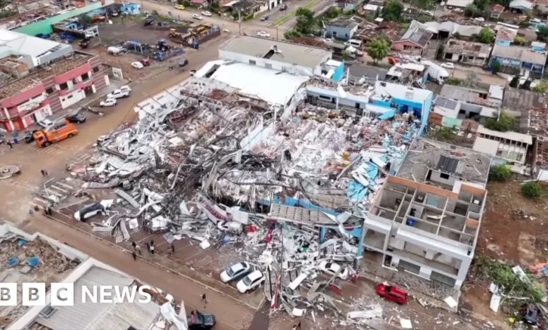 Watch: Drone footage shows town destroyed by deadly Brazil tornado