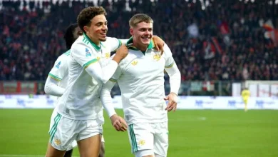 Watch: Evan Ferguson bags first Roma goal and Troy Parrott on target once again