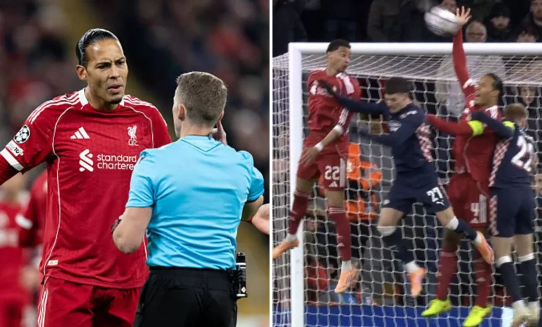 Watch: Virgil van Dijk blunders with one of the worst handballs of the season