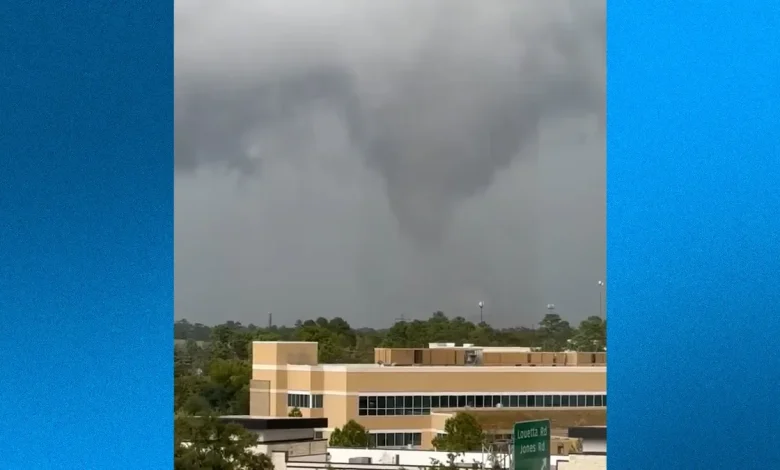 Watch massive tornado touch down in Houston amid storms