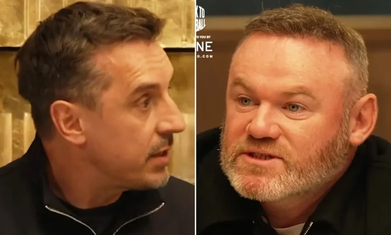 Wayne Rooney leaves ex-team-mate Gary Neville stunned after revealing how much he was being paid at Man Utd