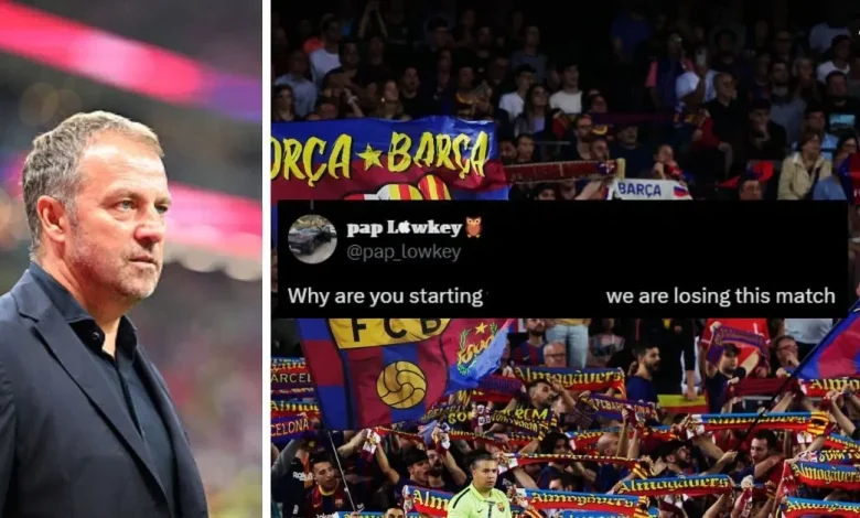"We are losing this match", "Its so over" - Fans unhappy with Barcelona star's inclusion in XI for UCL clash against Chelsea