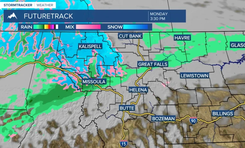 Weather Forecast: Rain and snow Monday