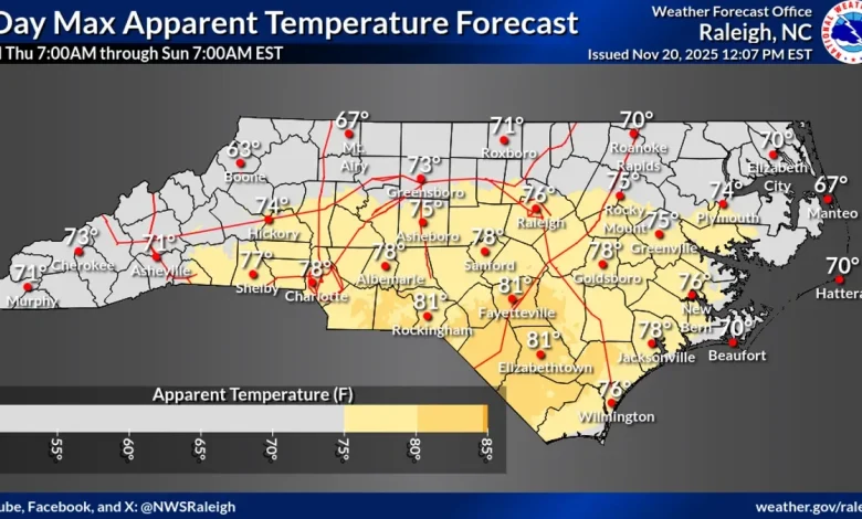 Weather Permitting: Here's the Thanksgiving outlook for the Fayetteville area