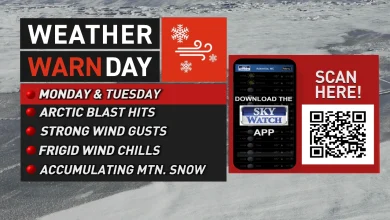 Weather Warn Day issued for freezing temperatures, possible snow early next week