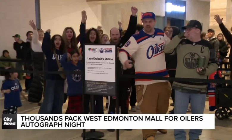 West Edmonton Mall packed for annual Oilers Autograph Night
