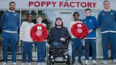 West Ham United U12s visit The Poppy Factory