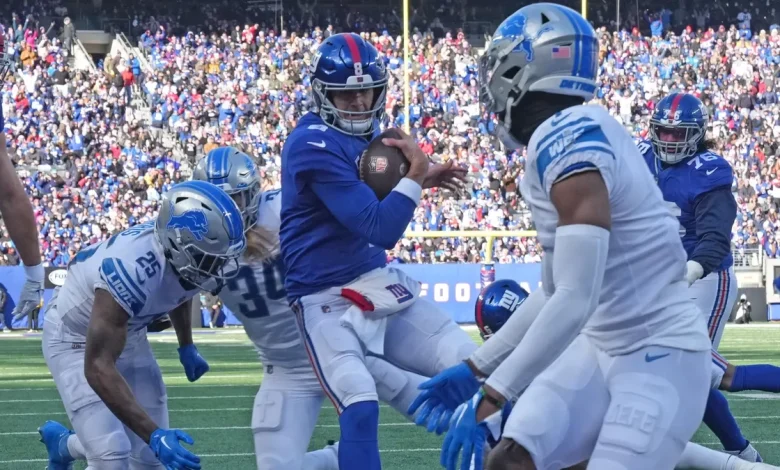 What channel is Giants vs Lions NFL game today? Start time, schedule, where to watch, streaming