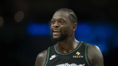 What did Julius Randle say during his 4-minute visit with Jimmy Fallon?