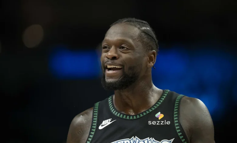 What did Julius Randle say during his 4-minute visit with Jimmy Fallon?