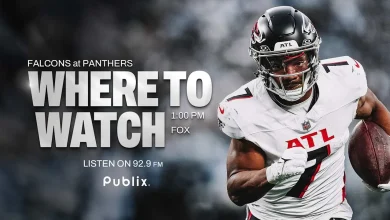 Where to watch Falcons vs. Panthers