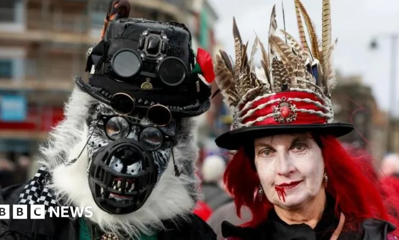 Whitby Goth Weekend draws crowds to seaside town