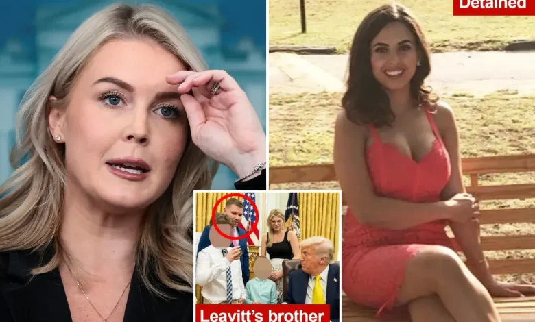 White House Press Secretary Karoline Leavitt’s ‘criminal illegal alien’ relative detained by ICE