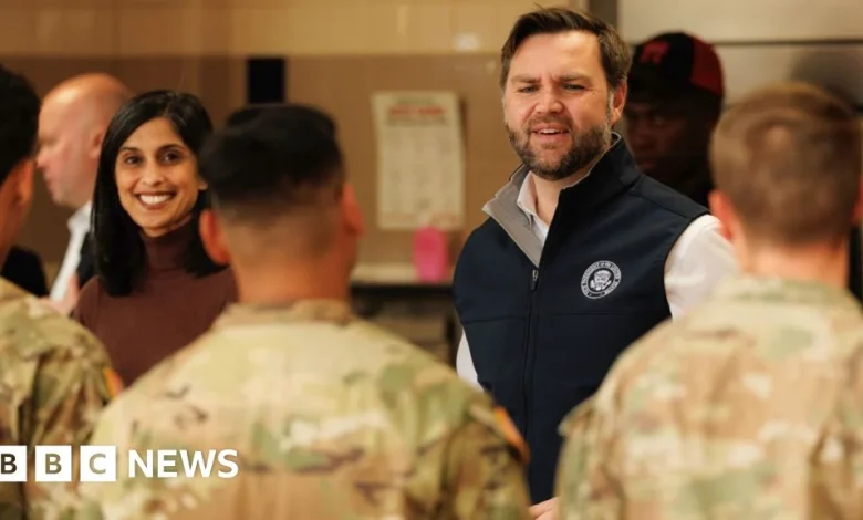 'Who likes turkey?': JD Vance serves Thanksgiving meals to troops