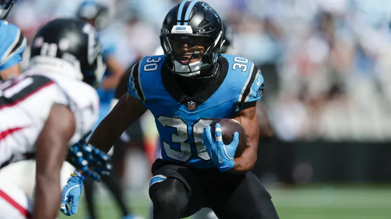 Why Chuba Hubbard is outplaying Rico Dowdle for Panthers today vs. Rams