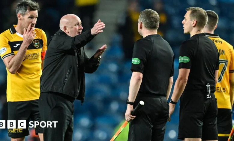 Why were Livingston denied 'clear, clear penalty' against Rangers?