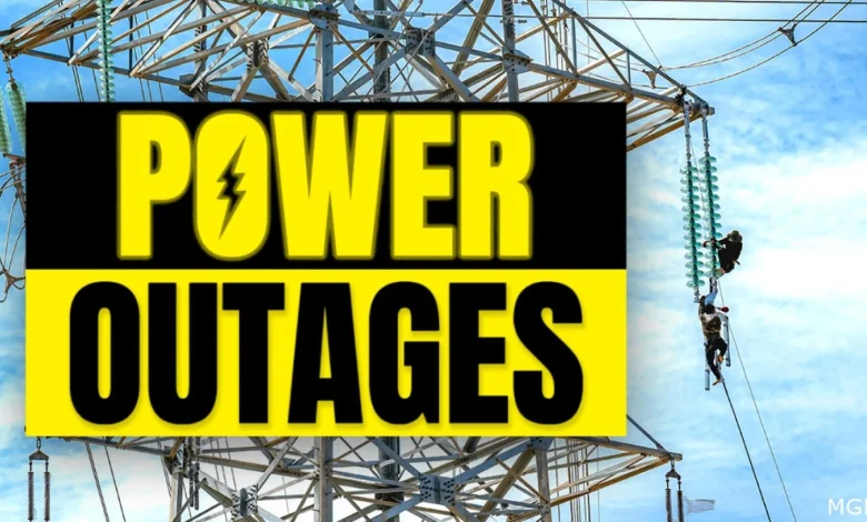 Widespread power outages affecting large portions of the Black Hills