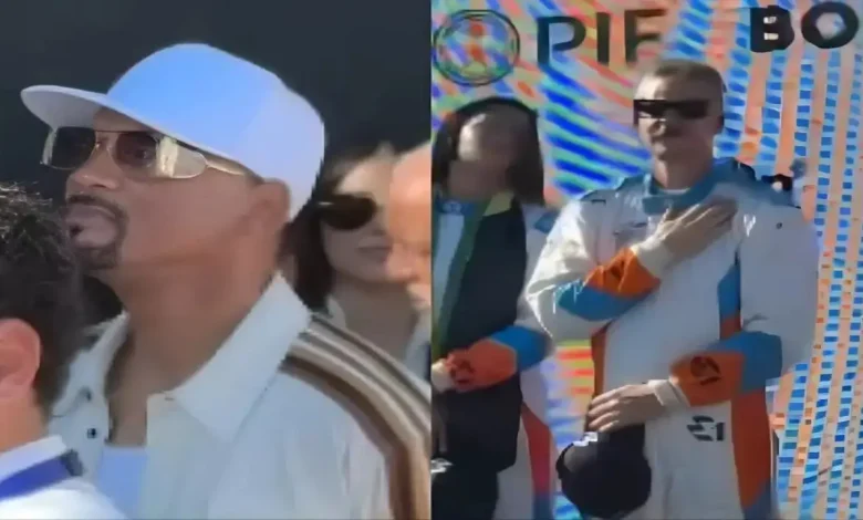 Will Smith refuses to pledge for national anthem after his team's defeat at E1 championship in Miami; viral video sparks online debate: 'Buddy is being respectful'