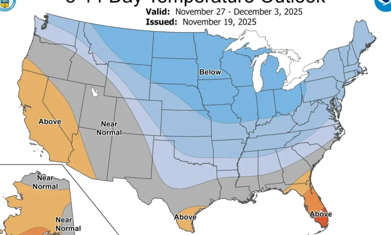 Will it be cold in South Carolina for Thanksgiving? Weather outlook