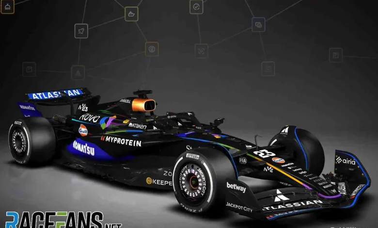 Williams reveals ‘all black’ livery for Las Vegas Grand Prix