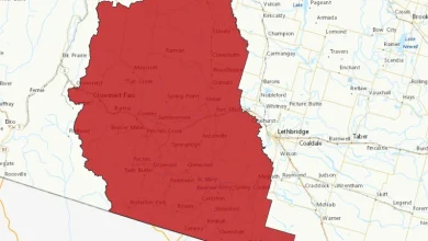 Wind warning for southwest Alberta