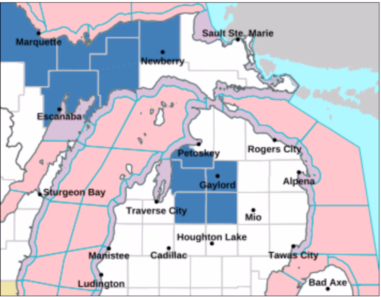 Winter Storm Watches expand in Michigan ahead of Thanksgiving storm system