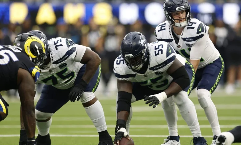 With Grey Zabel injured, Seahawks’ improved offensive line could face a big test - The Athletic
