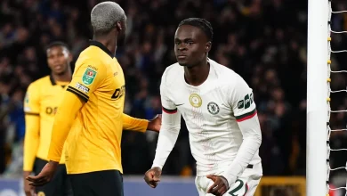 Wolves 3-4 Chelsea: Seven-goal thriller sees Blues into Carabao Cup quarter-final as Liam Delap is sent off