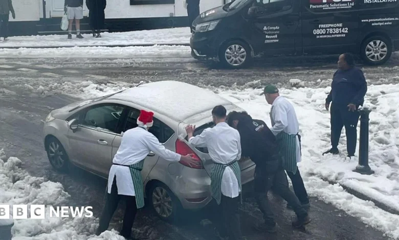 Yellow weather warning issued as ice and wintry showers hit Wales