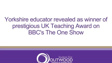 Yorkshire educator revealed as winner of prestigious UK Teaching Award on BBC's The One Show