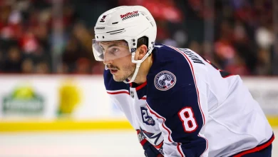 Zach Werenski, who will be competing in the Olympics, sang the praises of Cole Caufield