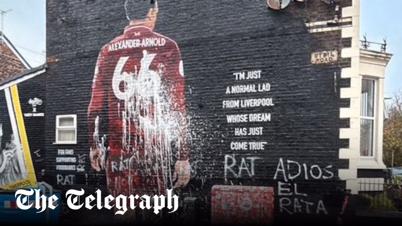 ‘Adios el rata’: Trent Alexander-Arnold mural defaced