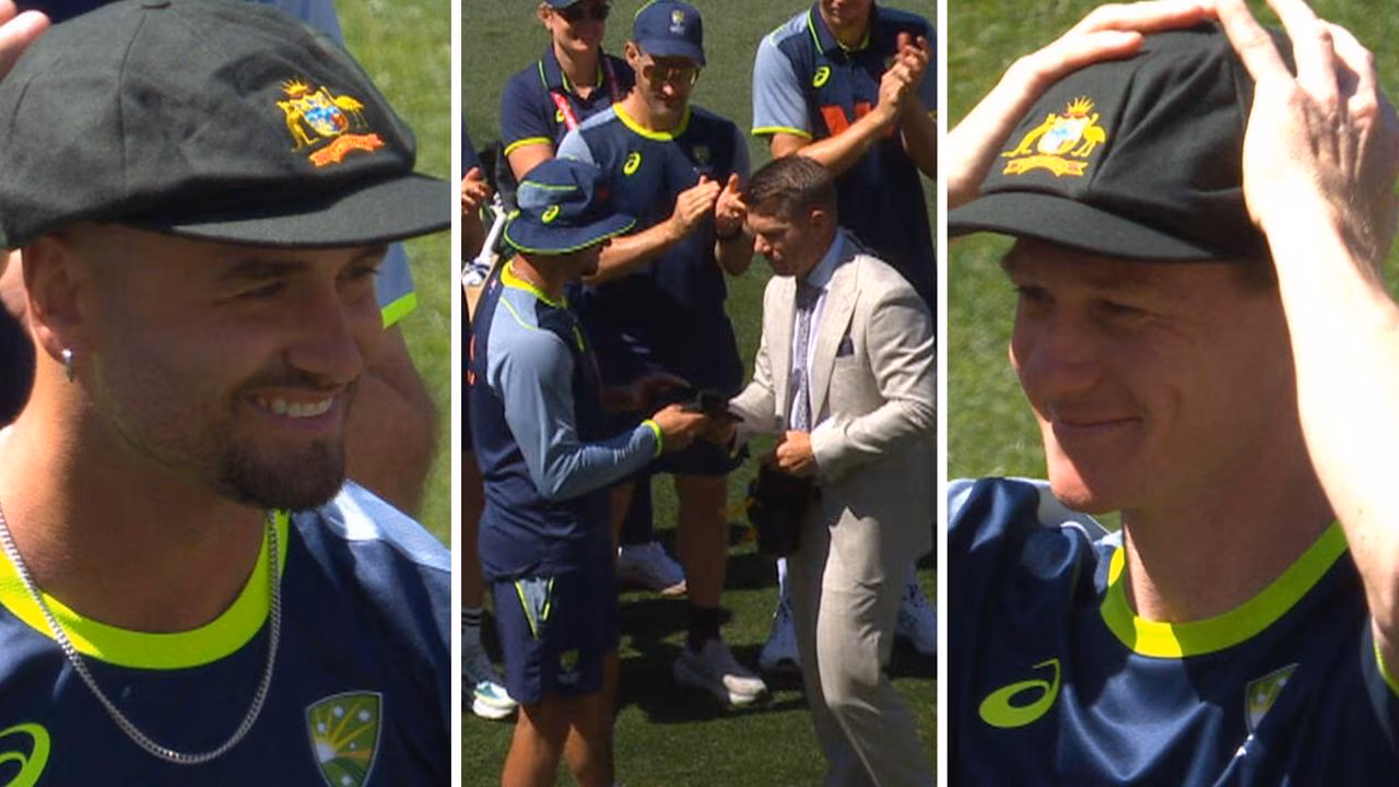 ‘Be yourself’: Warner reveals words to Aussie Test debutant in ‘emotional’ baggy green ceremony