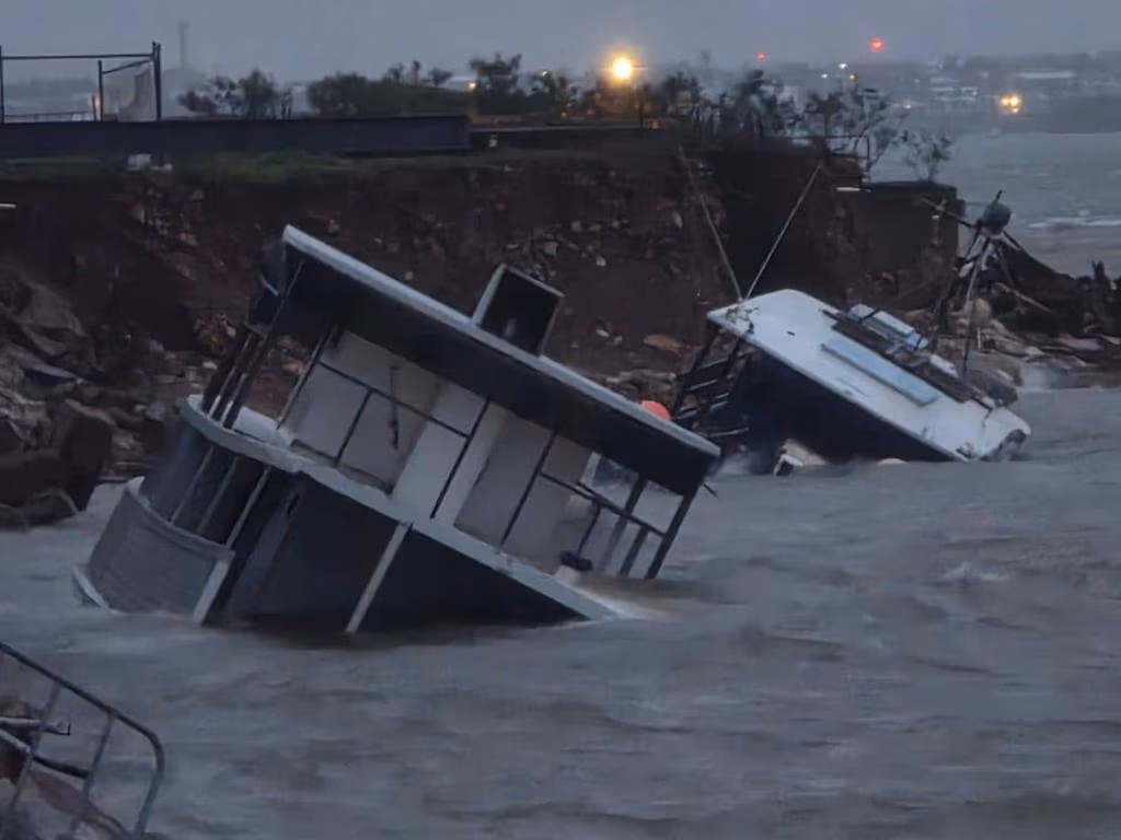 ‘Business as usual’: Darwin largely survives Cyclone Fina