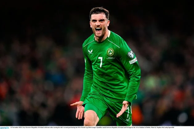 ‘I gave him a big hug and told him I was so proud of him’ – Troy Parrott’s mother ‘in a dream’ after son’s heroics against Portugal