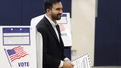 ‘On the brink of making history’: Zohran Mamdani casts vote in NYC election