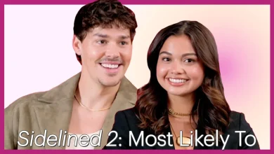 ‘Sidelined 2: Intercepted’ Stars Noah Beck & Siena Agudong Tackle Set Superlatives (VIDEO)