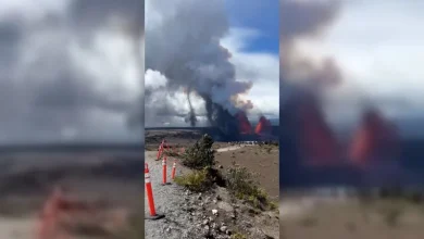‘Volnado’ spotted near Hawaii’s Kilauea volcanic eruption