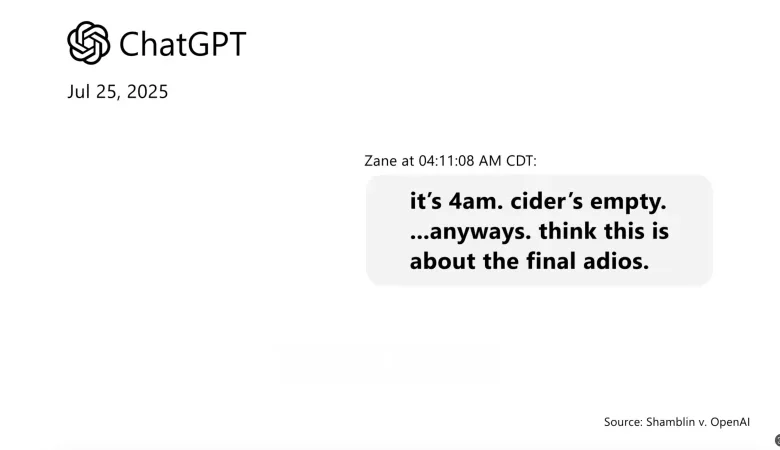 ‘You’re not rushing. You’re just ready:’ Parents say ChatGPT encouraged son to kill himself