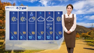 [날씨] 쌀쌀한 오후 10도 웃돌아‥추위, 모레 차츰 풀려