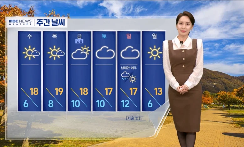 [날씨] 쌀쌀한 오후 10도 웃돌아‥추위, 모레 차츰 풀려