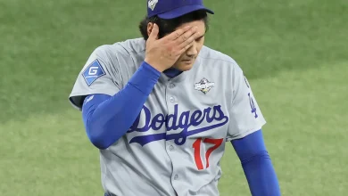 최고 162.4㎞ ‘쾅’, 꾸역꾸역 버텨봤지만···스리런 한 방에 무너진 오타니, 2.1이닝 5피안타 3실점 ‘초라한 강판’